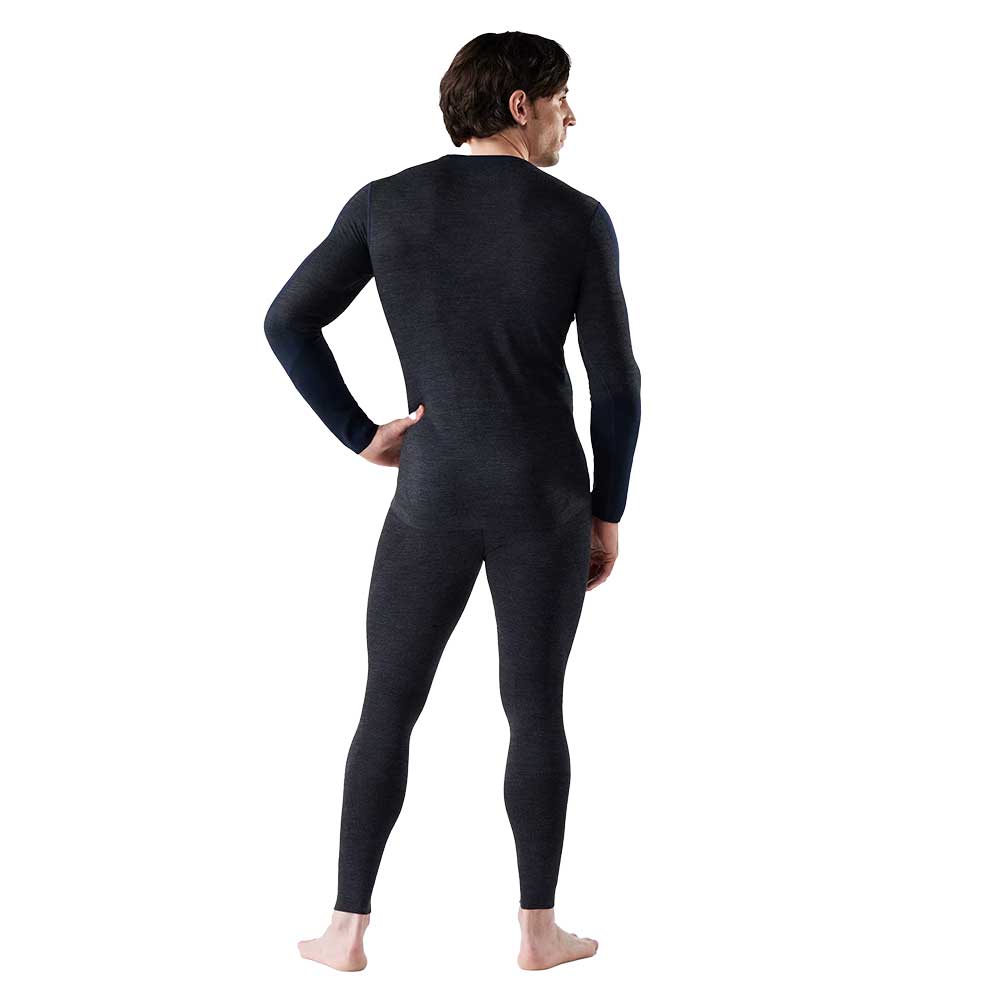 M Intraknit Thermal Merino Base Layer Colorblock Crew - Deep Navy/Charcoal
