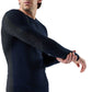 M Intraknit Thermal Merino Base Layer Colorblock Crew - Deep Navy/Charcoal