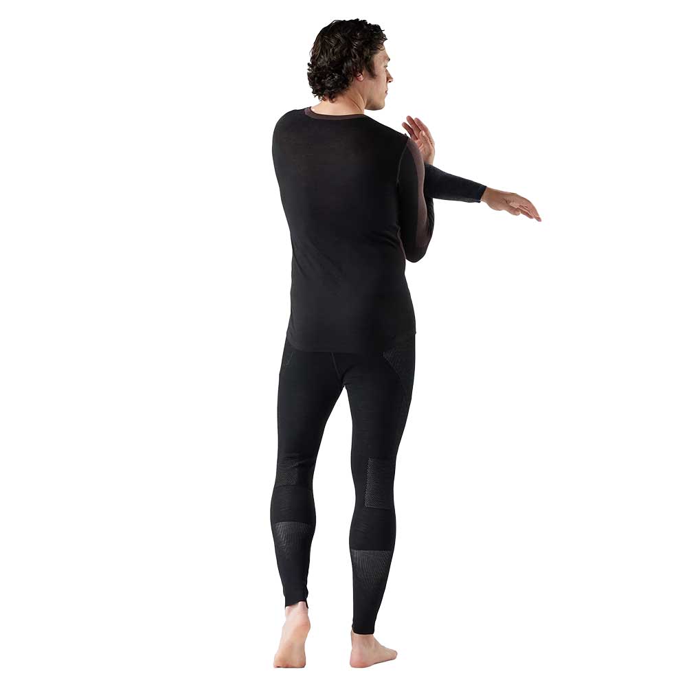 M Intraknit Thermal Merino Base Layer Colorblock Crew - Mink/Black