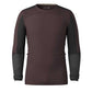 M Intraknit Thermal Merino Base Layer Colorblock Crew - Mink/Black