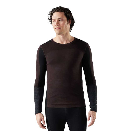 M Intraknit Thermal Merino Base Layer Colorblock Crew - Mink/Black