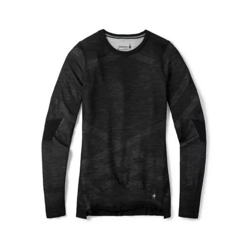 Women's Intraknit Thermal Merino Base Layer Crew - Black-White