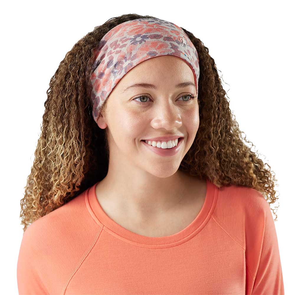 Thermal Merino Reversible Headband - Coral Reef Floral
