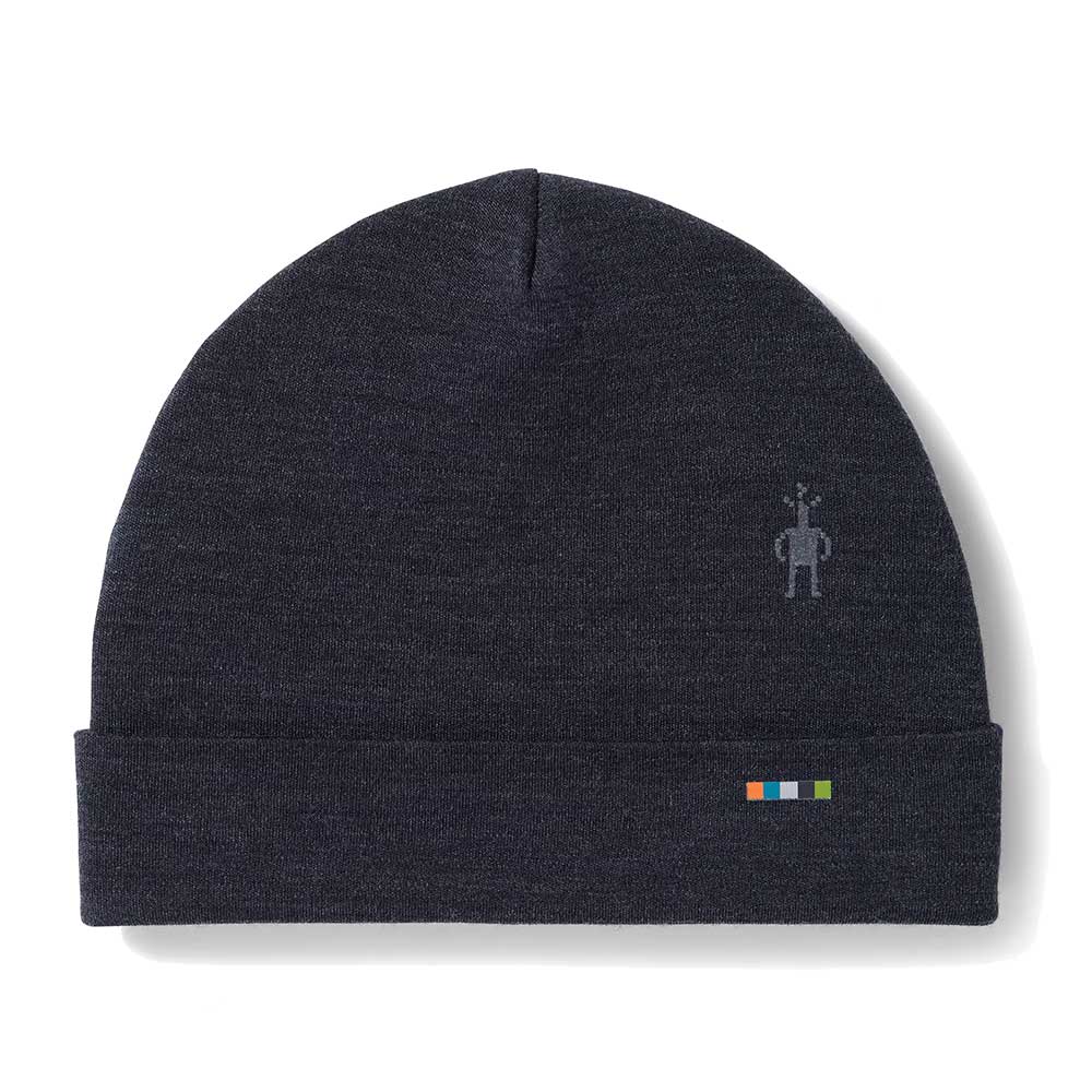 Thermal Merino Reversible Cuffed Beanie - Charcoal