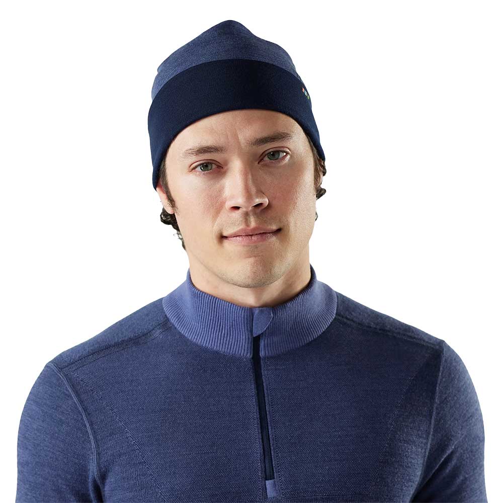 Thermal Merino Reversible Cuffed Beanie - Nightfall Blue/Deep Navy