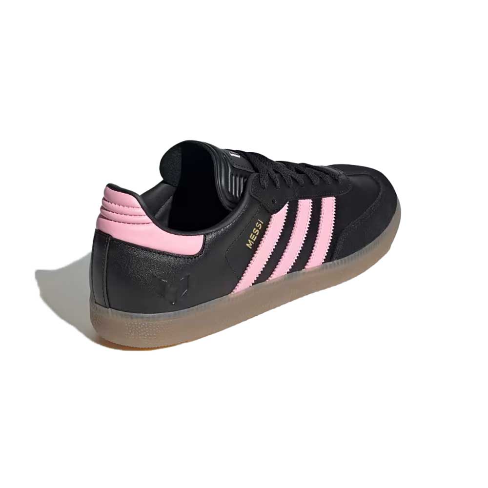 Men's Samba Messi Indoor Soccer Shoe - Core Black/Light Pink/Gold Met - Regular (D)