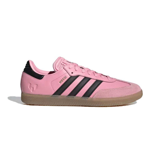 Men's Samba Messi Indoor Soccer Shoe - Light Pink/Core Black/Gum - Regular (D)