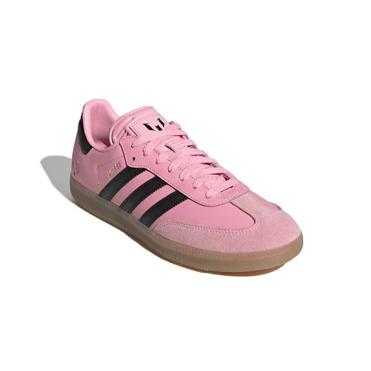 Men's Samba Messi Indoor Soccer Shoe - Light Pink/Core Black/Gum - Regular (D)