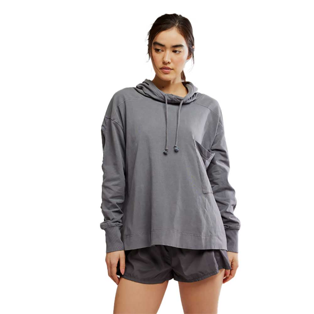 Women's Hot Shot Hooded Layer - Gunmetal