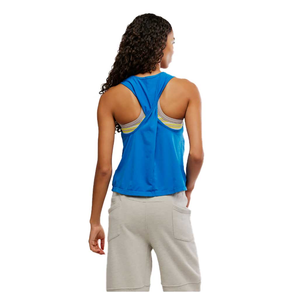 Women's Hot Shot Twist Tank - Light Cobalt