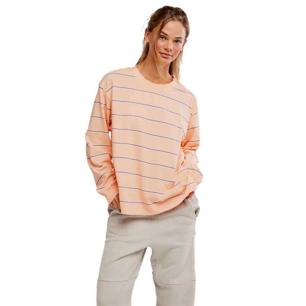 Women's Printed Hustle Layer - Awning Stripe Peach
