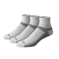 All Gender Inferno Ultralight Quarter Socks - White Assorted- 3-pack