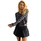 Women's Cool Down Crew Stripe - Black Combo