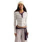 Women's Cool Down Crew Stripe - Ivory Combo