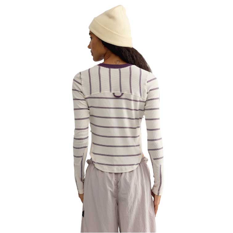 Women's Cool Down Crew Stripe - Ivory Combo