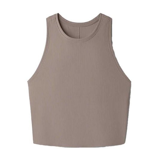 Women's Serene Fitted Tank - Beige Stone