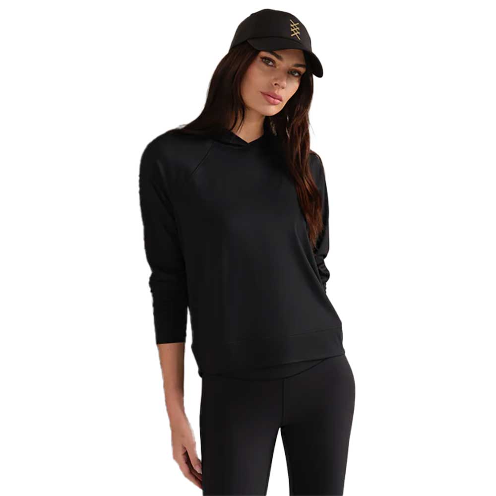Women's Serene Studio Hoodie - Pure Black