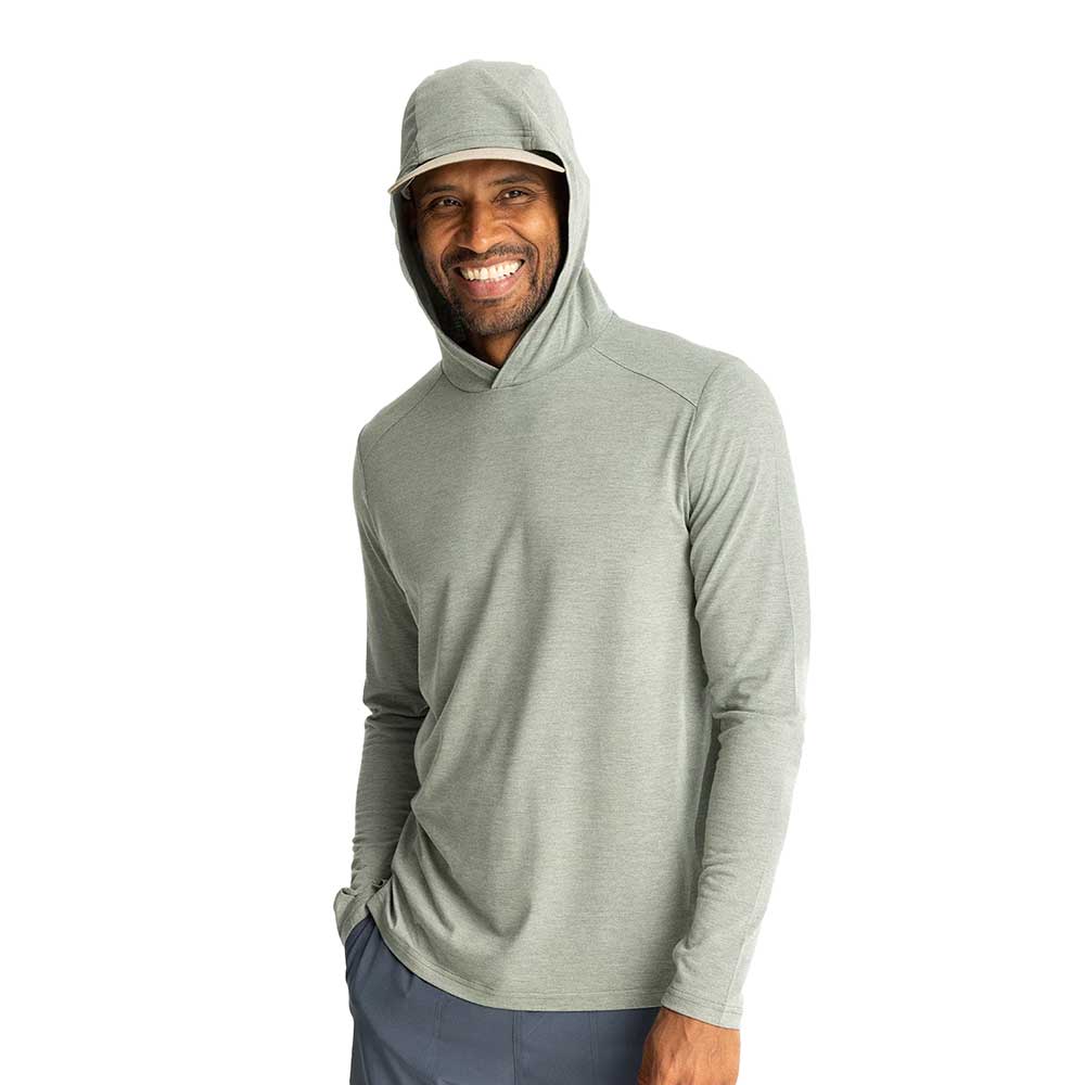 Men's Bamboo Shade Hoodie - Heather Agave Green