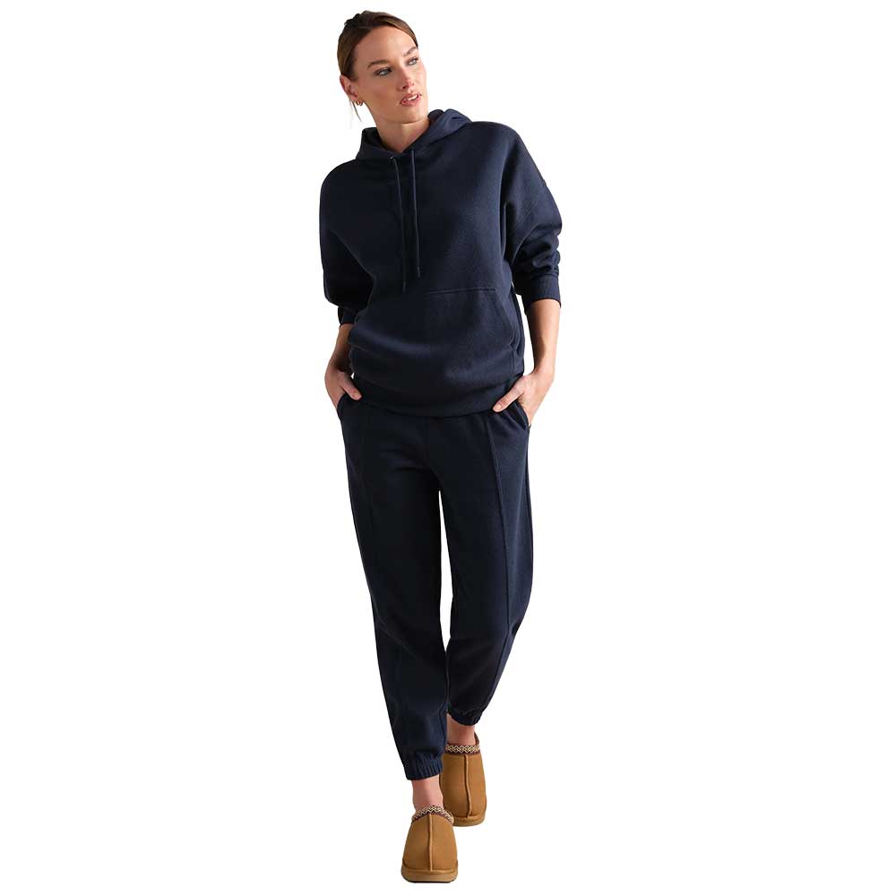 Women's Signature Rib Hoodie - Navy Blue