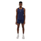 Men's Vento Training Singlet Embossed Houndstooth - NY Navy/Vintage Blue