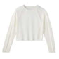 Women's Sporty Sweater - Snow White
