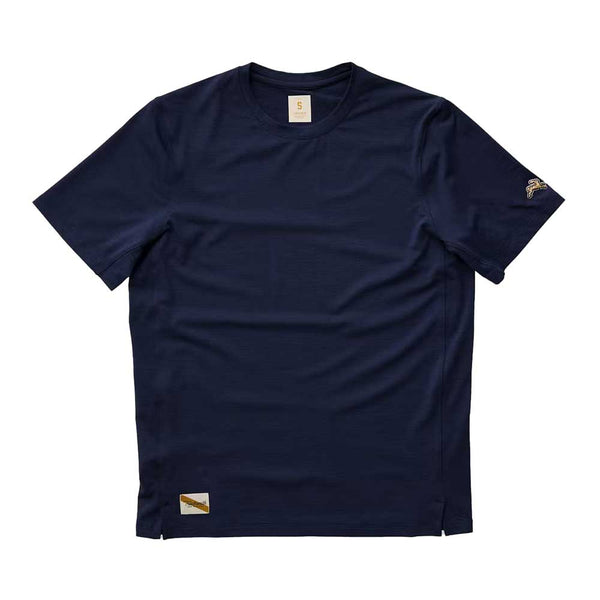 ★TRAVEL★ Jersey Track Short Sleeve T-Shirt Navy Spring22-Mens-Session-Tee-
