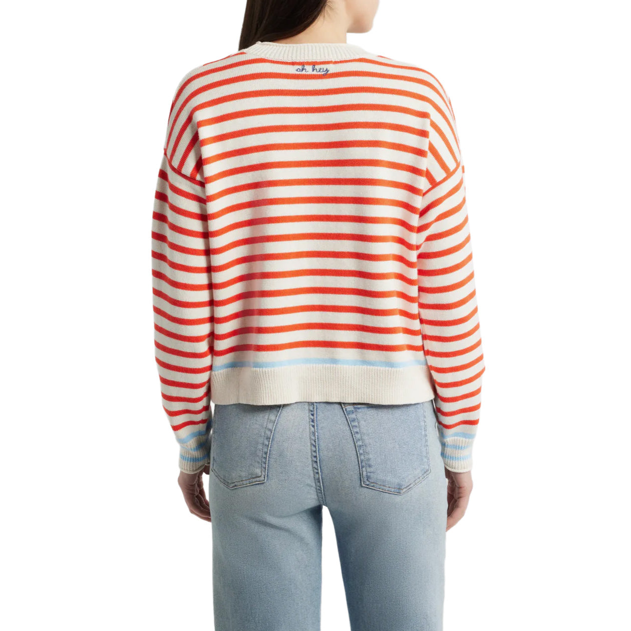 Women's Suki Rollneck Sweater - Red Stripe