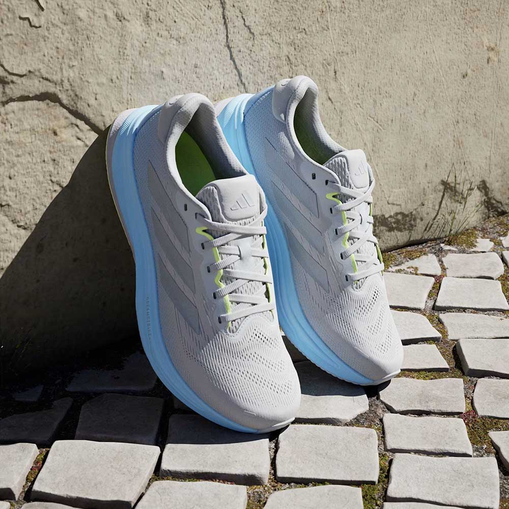 Men's Supernova Rise 2 Running Shoe - Grey Two/Matte Silver/Glow Blue - Regular (D)