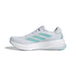 Women's Supernova Rise Running Shoe - Footwear white/Linen green metallic/Flash aqua - Regular (B)