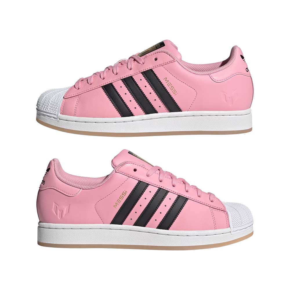 Superstar Messi Lifestyle Shoe - Light Pink/Core Black/Gold Metallic - Regular (D)