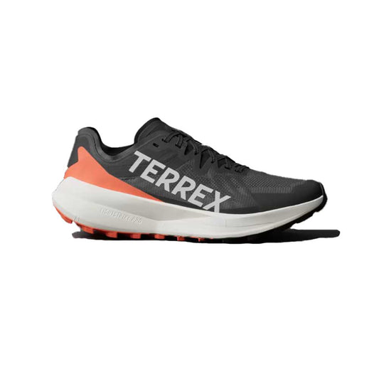 Men's Terrex Agravic Speed Trail Running Shoe - Core Black/Grey One/Impact Orange - regular (D)