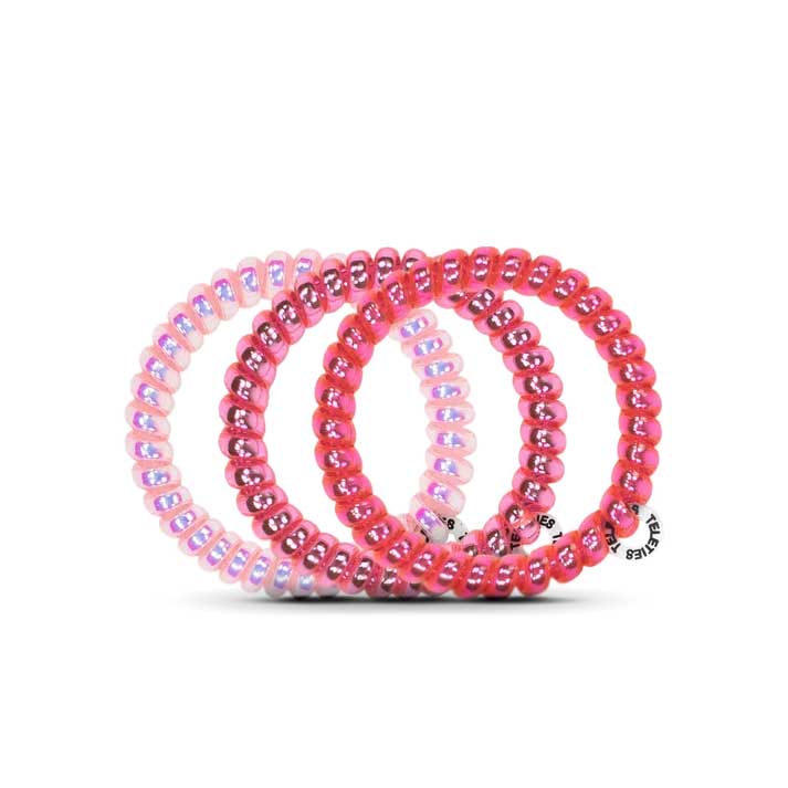 Hair Ties Small 3-Pack - Think Pink