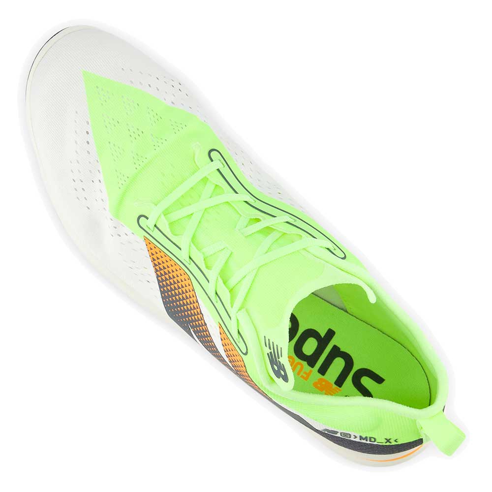 All Gender FuelCell SuperComp MDXv3 Track Spike - White/Bleached Lime Glo - Regular (D)