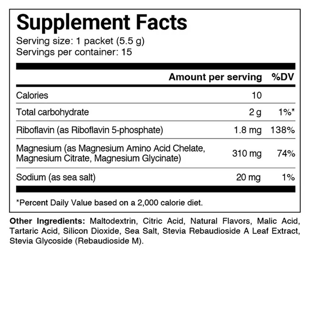 Pineapple Coconut Triple Magnesium Professional Recovery Travel Pack Single