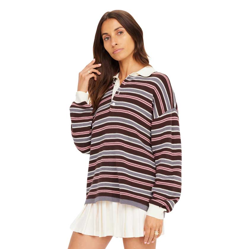 Women's Wonder Knit Polo - Stripe