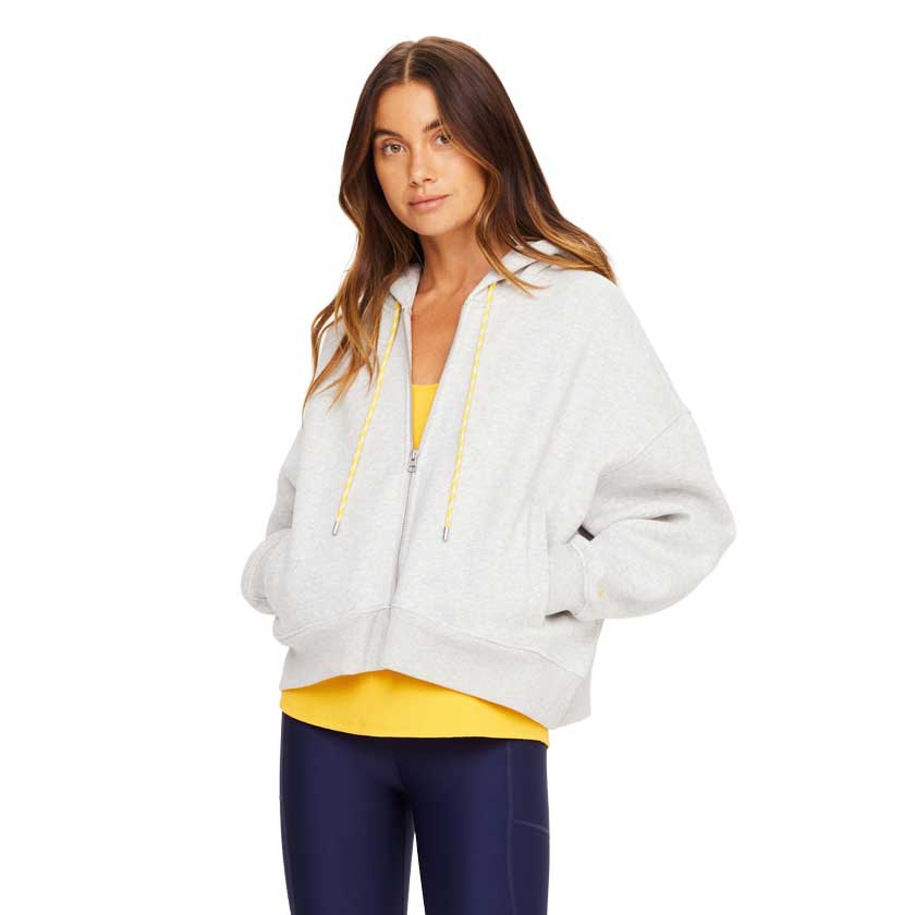 Women's Jude Crop Hoodie - Grey Marle