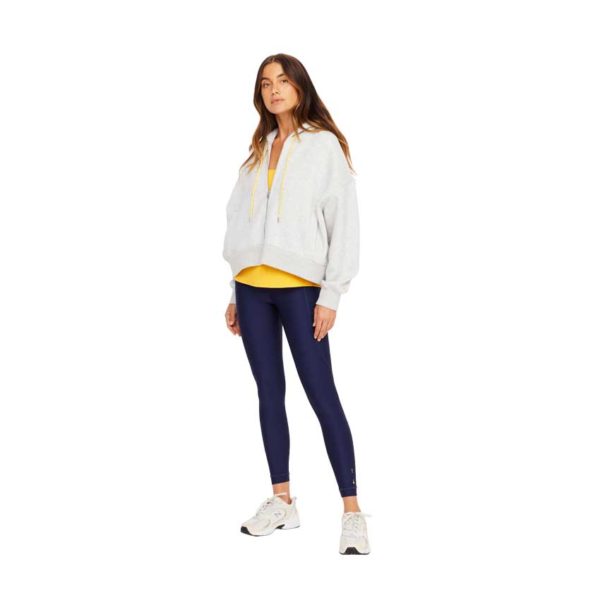 Women's Jude Crop Hoodie - Grey Marle