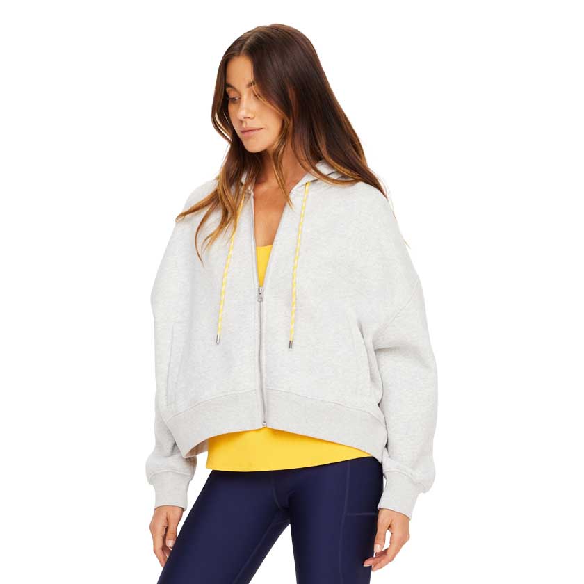 Women's Jude Crop Hoodie - Grey Marle