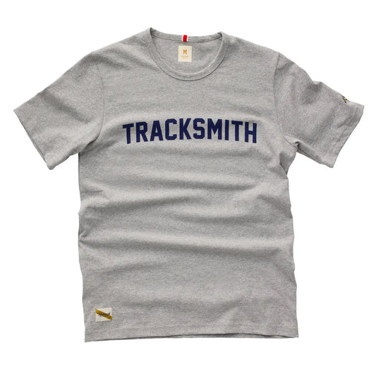 Grayboy Tee - Tracksmith - Gray/Navy