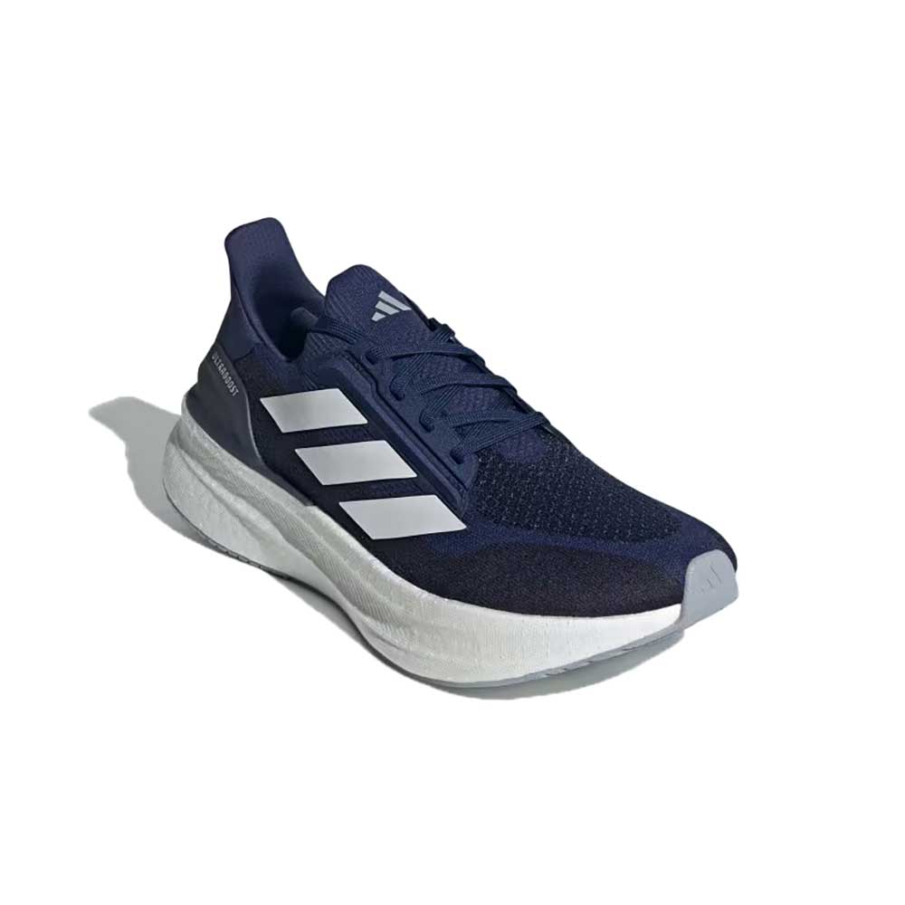 Men's Ultraboost 5X Running Shoe - Dark Blue/Cloud White/Halo Silver - Regular (D)