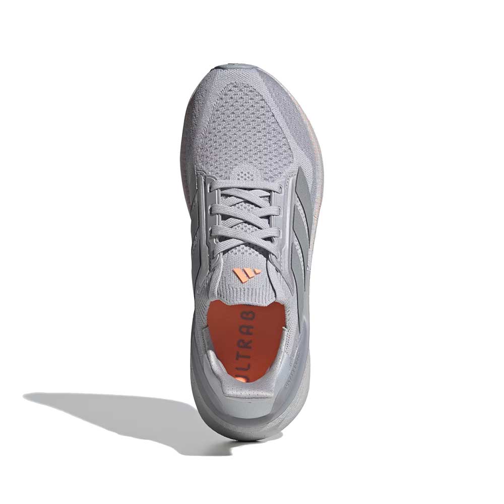 Women's Ultraboost 5X Running Shoe - Light Solid Grey/Silver Metallic/Beam Orange - Regular (D)