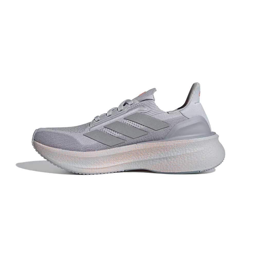 Women's Ultraboost 5X Running Shoe - Light Solid Grey/Silver Metallic/Beam Orange - Regular (D)