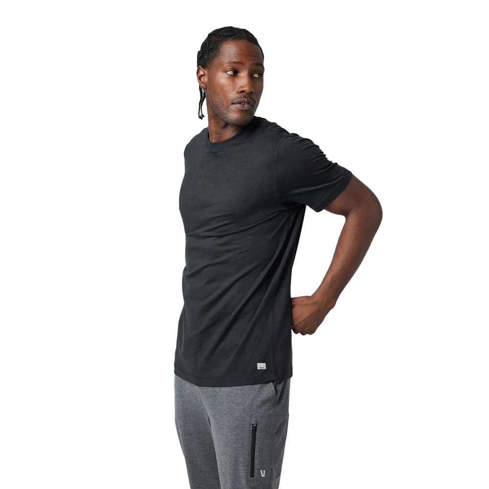 Men's Short Sleeve Ponto Performance Tee - Black Heather