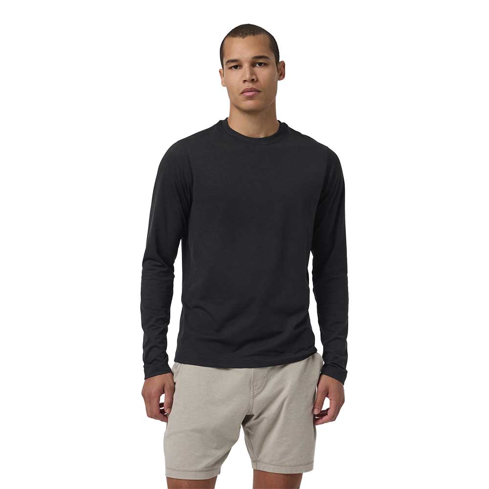 Men's Long Sleeve Ponto Performance Tee - Black Heather