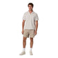 Men's Short Sleeve Bridge Button Down - Salt Marina Stripe