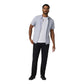 Men's Short Sleeve Bridge Button Down - Atmosphere Mini Stripe