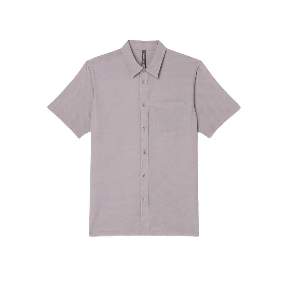 Men's Short Sleeve Bridge Button Down - Sable Mini Stripe