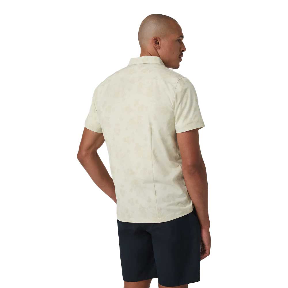 Men's Short Sleeve Bridge Button Down - Sandlewood Fleur