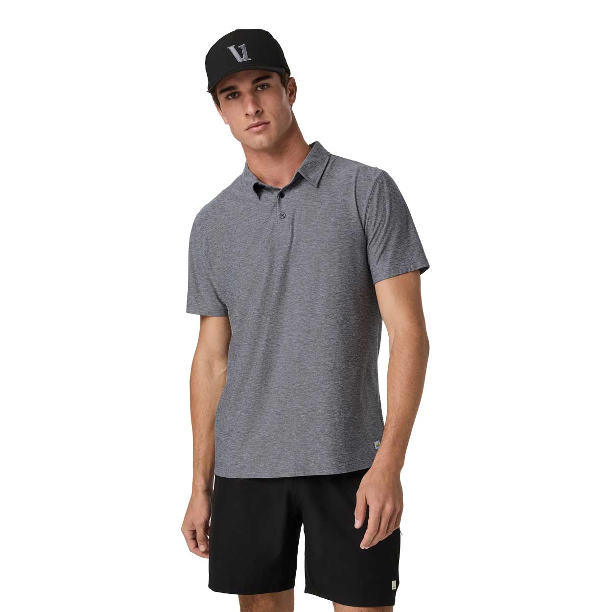 Men's Strato Tech Polo - Heather Grey