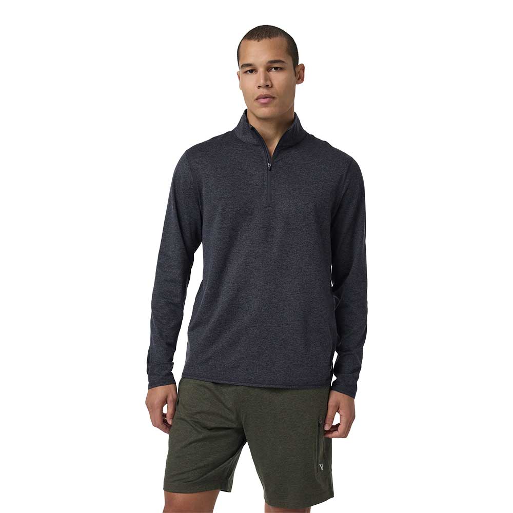 Men's Ponto 1/2 Zip Mock Neck - Charcoal Heather